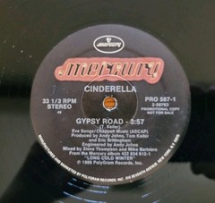 Cinderella Gypsy Road 1988 PROMO MERCURY 12″ LP VG+/EX CLEAN VINYL ORIGINAL HTF