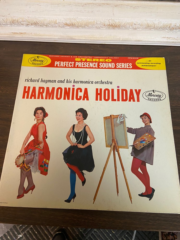 RICHARD HAYMAN – HARMONICA HOLIDAY 12″ Vinyl LP 33 Easy Listening Album EUC
