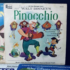 7 Disneyland Records Walt Disney Vinyl Bambi Winnie Pooh Pinocchio Mickey Peter