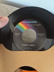 Vintage 45 RPM Record Lot In Album Country Rock Pop RCA Decca Columbia Mixed