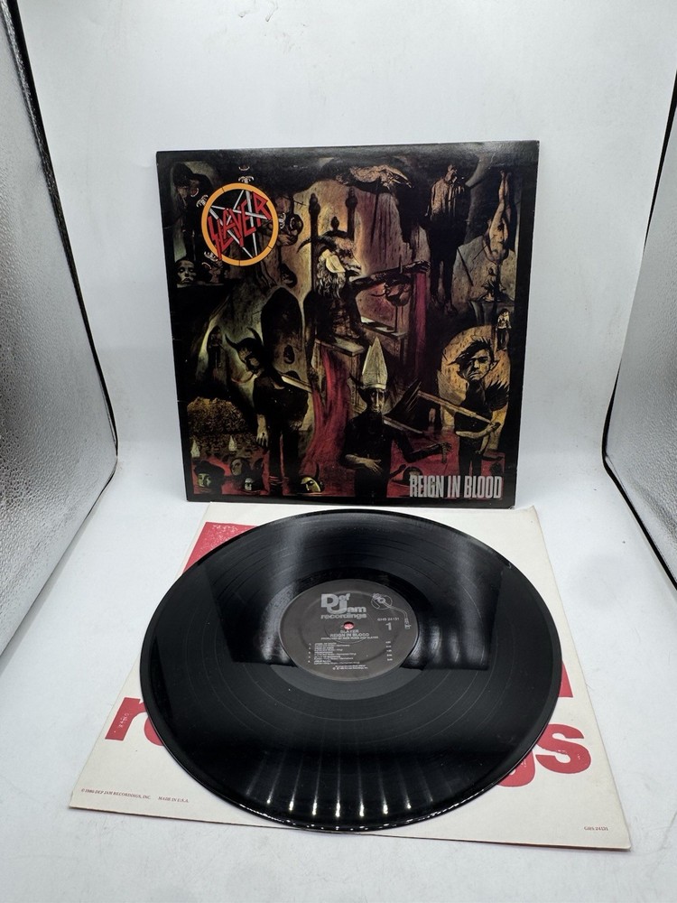 Slayer Reign In Blood Vinyl 1986 Original Def Jam W/Inner Excellent
