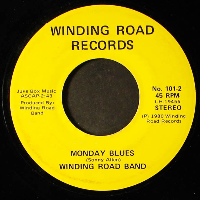 WINDING ROAD BAND: monday blues / all i need WINDING ROAD 7″ Single 45 RPM