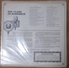 Lot of 2 Radio LP -Remember the Golden Days of Radio and The Years to Remember
