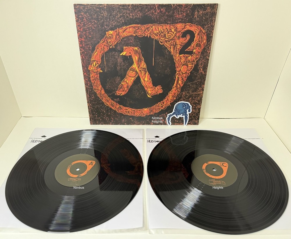 Half-Life 2 Vinyl Record Soundtrack 2xLP BLACK VARIANT VGM OST Sticker Moonshake