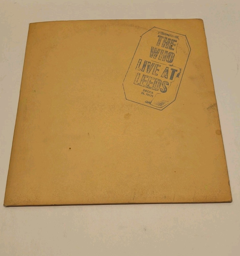 1970 The Who Live At Leeds Vinyl Record Decca Record With Inserts