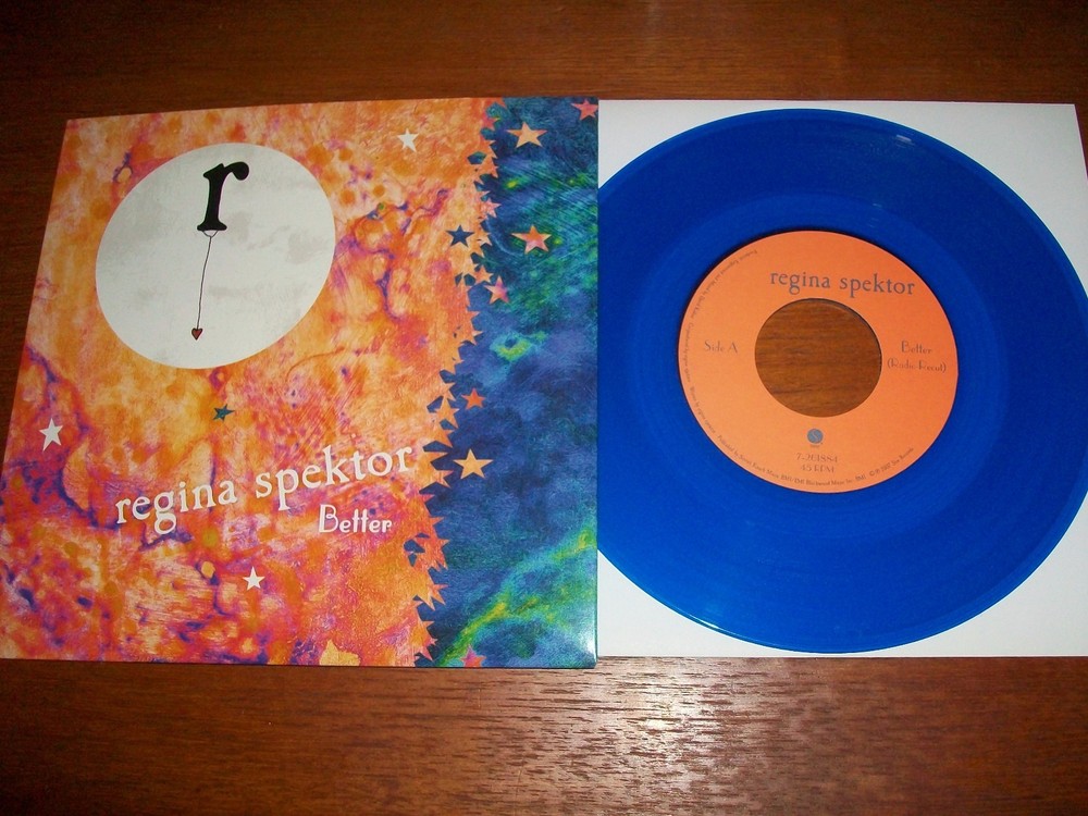 Better [Single] [7 inch BLUE Vinyl] by Regina Spektor (Vinyl, 2007, Sire)