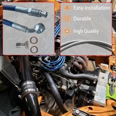 Kunhongluck Stainless Steel Clutch Line for 2002-2006 RSX,Master to Slave Cyl…