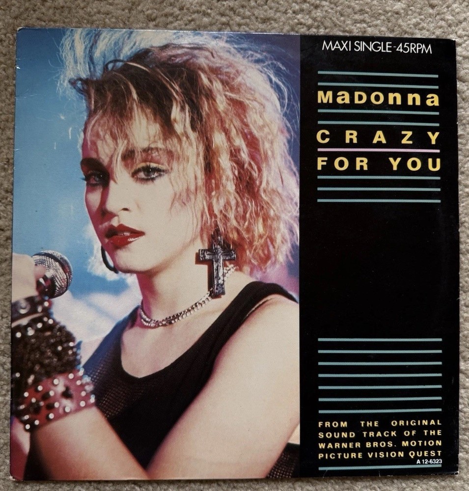 MADONNA – Crazy For You 12″ SINGLE Rare Holland Press VINYL RECORD