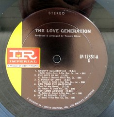 THE LOVE GENERATION Self Titled 12″ Album POP / PSYCH ROCK ’67 Groovy VERY GOOD