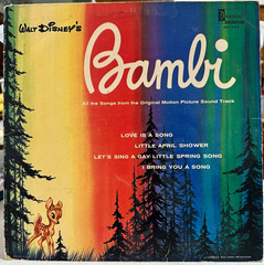 WALT DISNEY’S – Bambi – Vinyl LP 1963 Disneyland DQ-1203 Yellow Label MONO