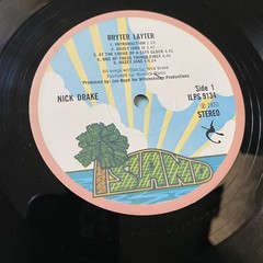 NICK DRAKE Bryter Layter LP UK Island Original Pink Rim Textured Cover RARE!