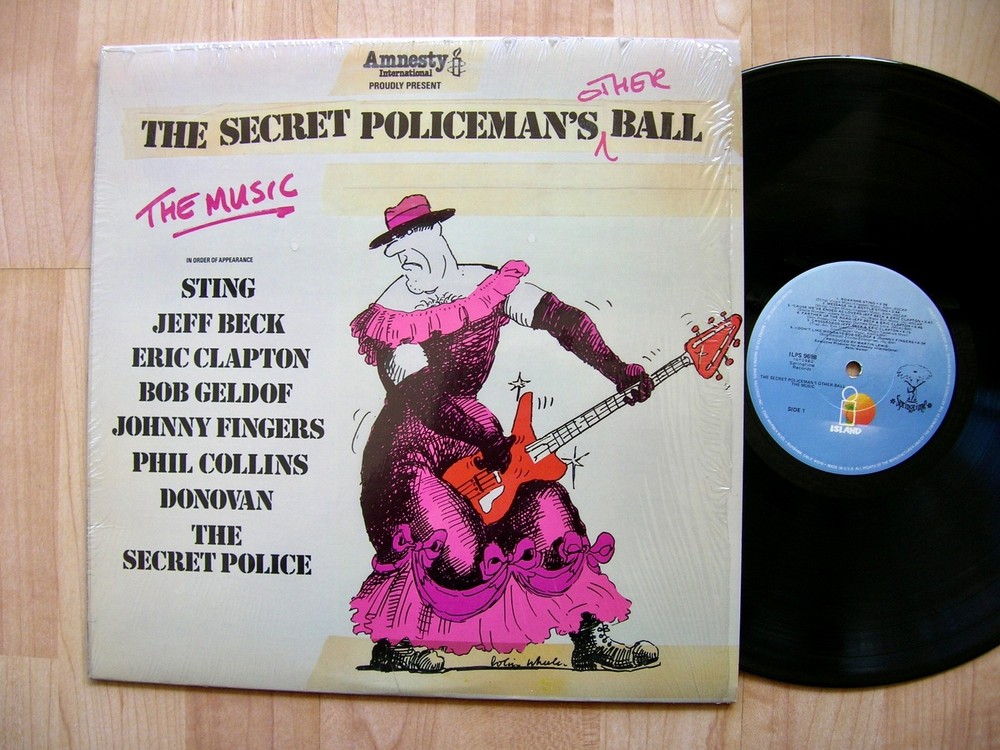 STING / CLAPTON / JEFF BECK Secret Policemen’s ball orig 1982 SHRINK NM