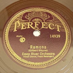 1928 JAZZ – DEEP RIVER ORCHESTRA 78 rpm PERFECT 14939 RAMONA Willard Robison V+