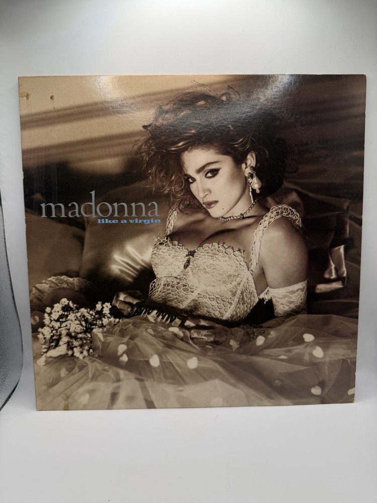 Madonna~Like A Virgin LP~ 1984 SIRE Records~1st Press~Upside Down Back Cover