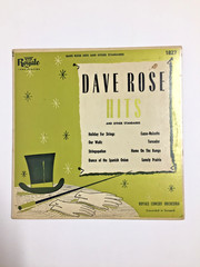 Vintage Dave Rode Hits and Other Standards Royal Long Playing 33-1/3RPM Record