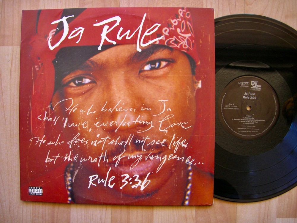 JA RULE Rule 3:36 Def Jam 15150-1 orig 2000 2LP Promo gangsta rap