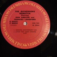 The Bickersons – Rematch (vinyl 2xLP) Columbia G30523 gatefold cover