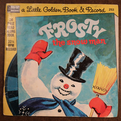Frosty the Snowman 45 RPM Book with Record Little Golden Book