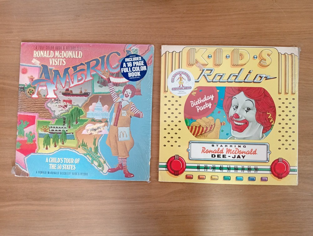 Ronald McDonald Kids Radio Records Birthday Party/ Visits America 2 LP Lot