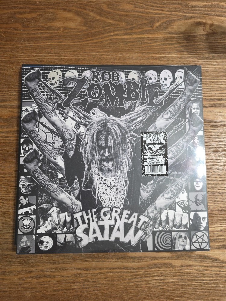 Rob Zombie – The Great Satan, Explicit Ghostly Black Colored Vinyl Sealed.