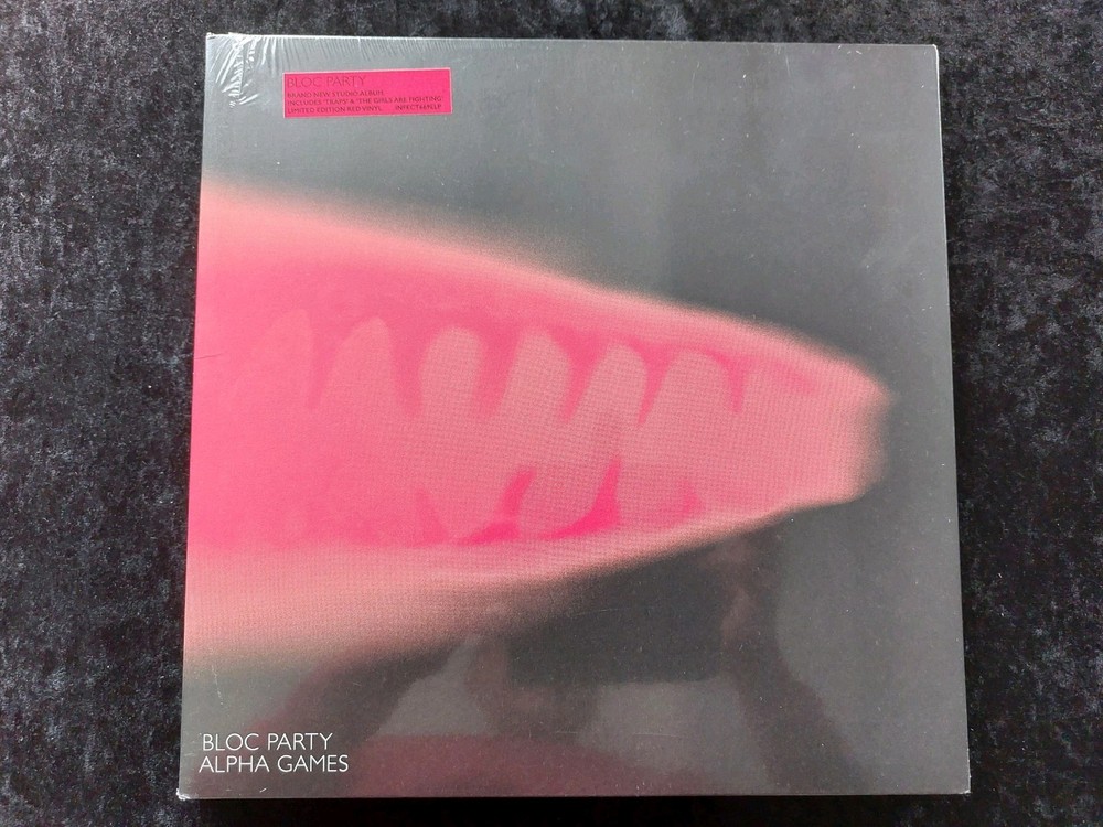 BLOC PARTY**ALPHA GAMES VINYL LP**2022 RED VINYL**CZECH REPUBLIC NEW & SEALED