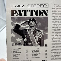 Patton Original Score Jerry Goldsmith 12″ Album LP Vinyl Record 1970 T-902 Excel