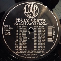 Alternations – Break Beats – Drums Of Passion (12″) (Good (G)) – 3864027892