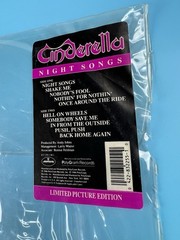 Cinderella: Night Songs 1987 Mercury Records Picture Disc Vinyl LP Hype Sticker