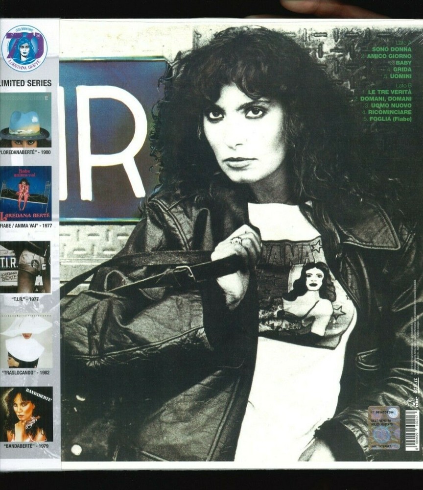 LOREDANA BERTE TIR T.I.R. VINILE LP TRASPARENTE INTROVABILE EDIZIONE LIMITATA