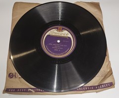 1920s Brunswick 78 RPM Record 5042 Criterion Quartet Gospel Purple Label VG+