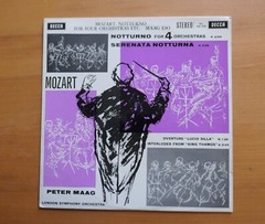 SXL 2196 ED1 Mozart Notturna Four Orchestras Peter Maag 1960 Decca WBG 1st