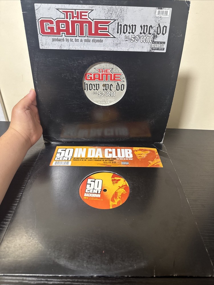 50 Cent In Da Club vinyl/ The Game How We Do Feat 50 Cent Vinyl Combo