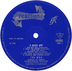 The Who – A Quick One – (593 002, 593002)- (LP, Album, Mono)