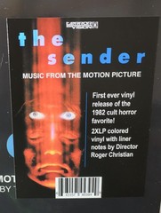 The Sender (1982) OST Vinyl 2xLP Record Horror Terror-Vision Soundtrack SEALED