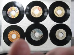 record lot 45 rpm VG+/NM- 125 vinyl NO sleeves pop hits 70s/80s FREE SHIP 5Q