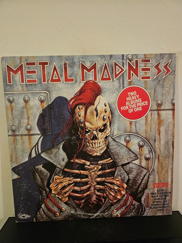 METAL MADNESS Various Artists 1985 LP 2XLPS HARD ROCK HEAVY METAL GATEFOLD VINYL