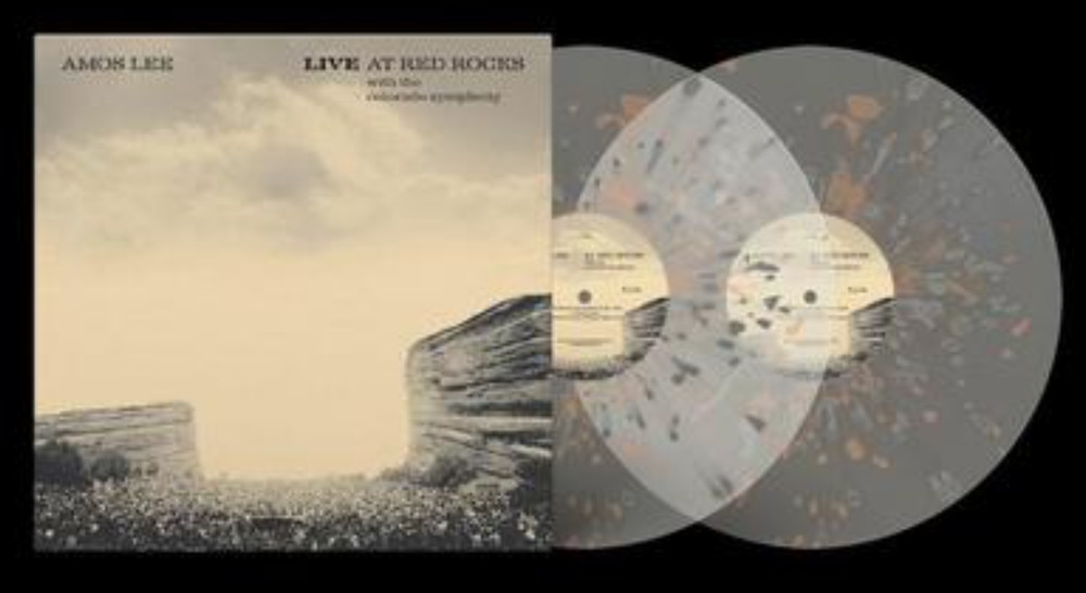 Amos Lee – LIVE AT RED ROCKS – Splatter Clear Color Vinyl 2 LP – NEW & SEALED!!