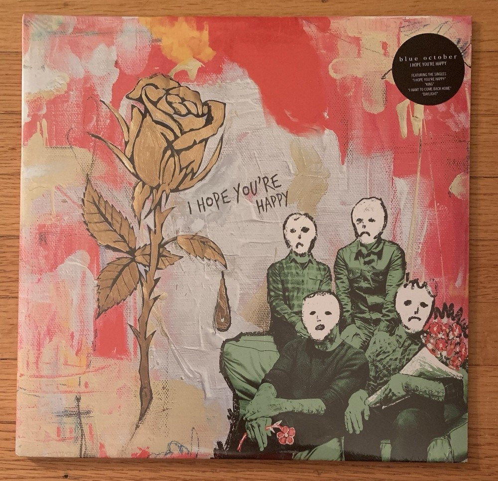 BLUE OCTOBER I Hope You’re Happy 1st press 2018 factory sealed new hype sticker