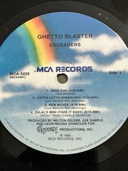 Crusaders / Ghetto Blaster / MCA/ Vinyl LP/ 1984 / MCA- 5429/ Joe Sample