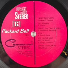 Space Age Stereo Packard Bell Steve Allen 12″ LP Vinyl Record Command PB1