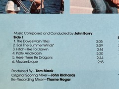John Barry The Dove Original Motion Picture Soundtrack Vinyl LP 1974 Sealed Mint