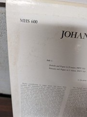 The Organ Works of Johann Sebastian Bach Vol. 4 MHS 600 *Tested*