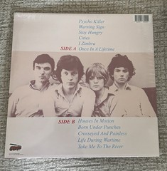 TALKING HEADS Warning Sign Live Ontario 1980 BLUE Colored Vinyl NEW SEALED