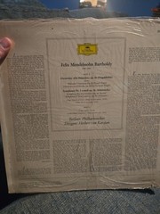 Mendelssohn Bartholdy Symphony No. 3 Schottische – Deutsche Grammophon EX