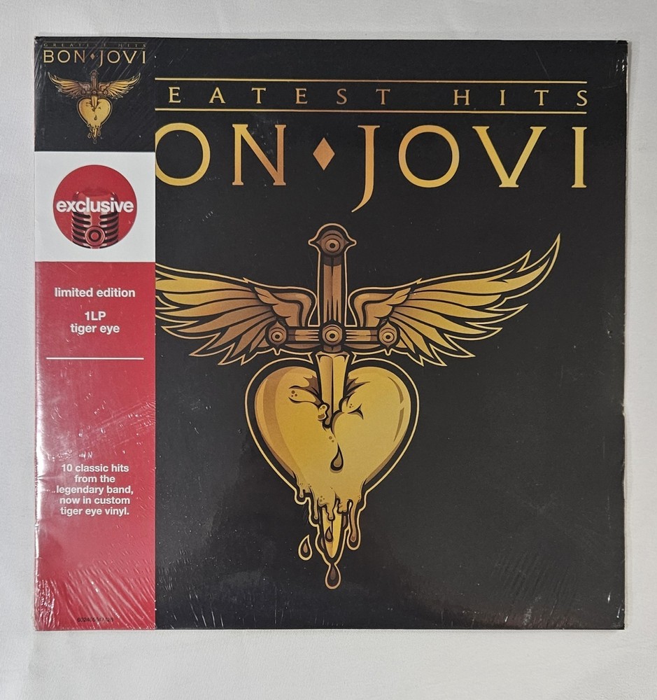 Bon Jovi “Greatest Hits” Limited Edition Tiger Eye LP/Vinyl Compilation New