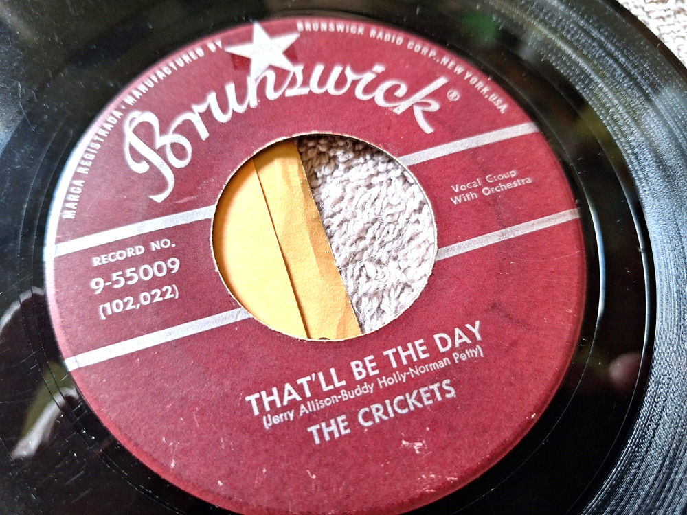 Buddy Holly & Crickets 45. THAT’LL BE THE DAY. VG+ 1957