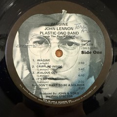 John Lennon Imagine Vinyl LP Apple SW 3379 with Poster + Postcard Jealous Guy