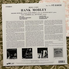 Hank Mobley Roll Call Vinyl LP Blue Note Classics Series Tone Poet