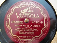 1928 Orig Cast YVONNE PRINTEMPS SACHA GUITRY Reyn Hahn Mozart Air de la Lettre