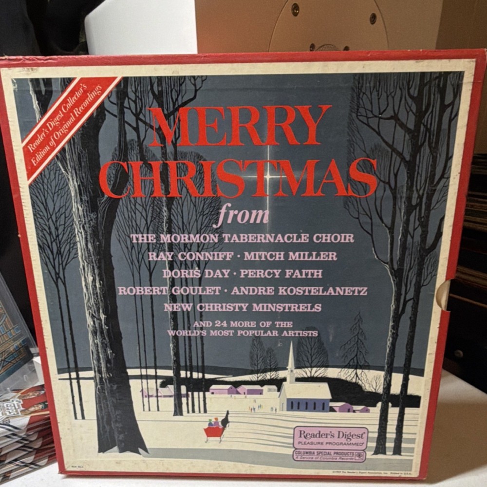 Reader’s Digest Merry Christmas Vinyl Box Set Holiday Choir Conniff Day Faith